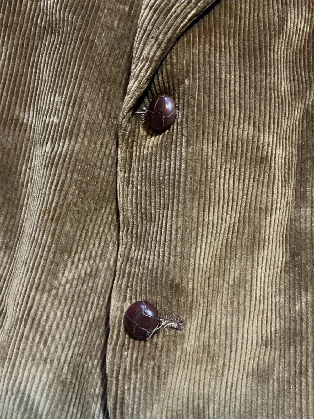 Vintage The Sovereign Barry Corduroy Two Button Lined Sportscoat Blazer Jacket